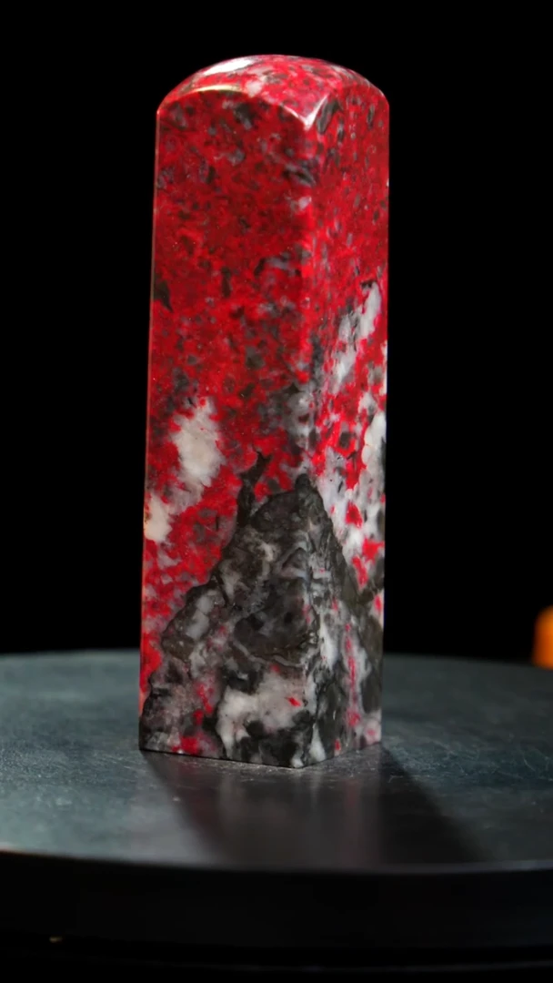 鸡血石刘关张鸡血石旬阳