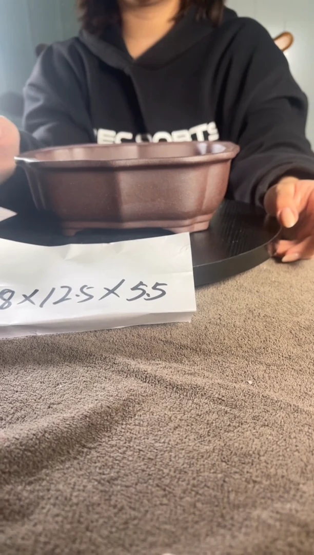 A宜兴紫砂小花盆