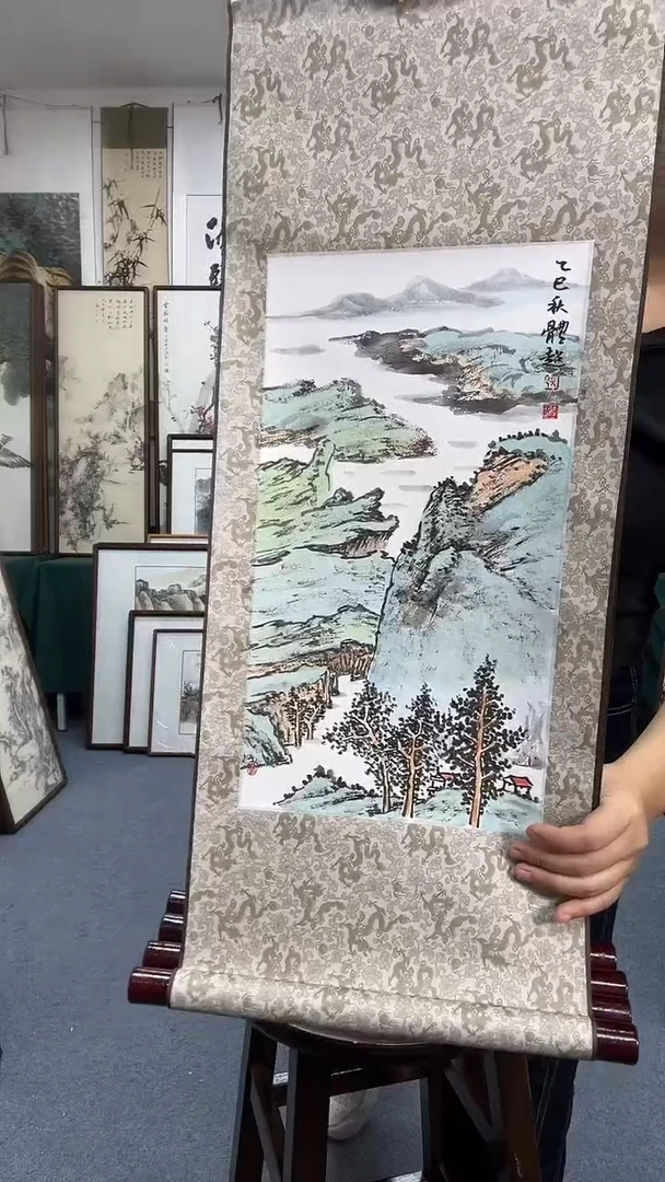 国画29*70卷轴京东包邮手绘