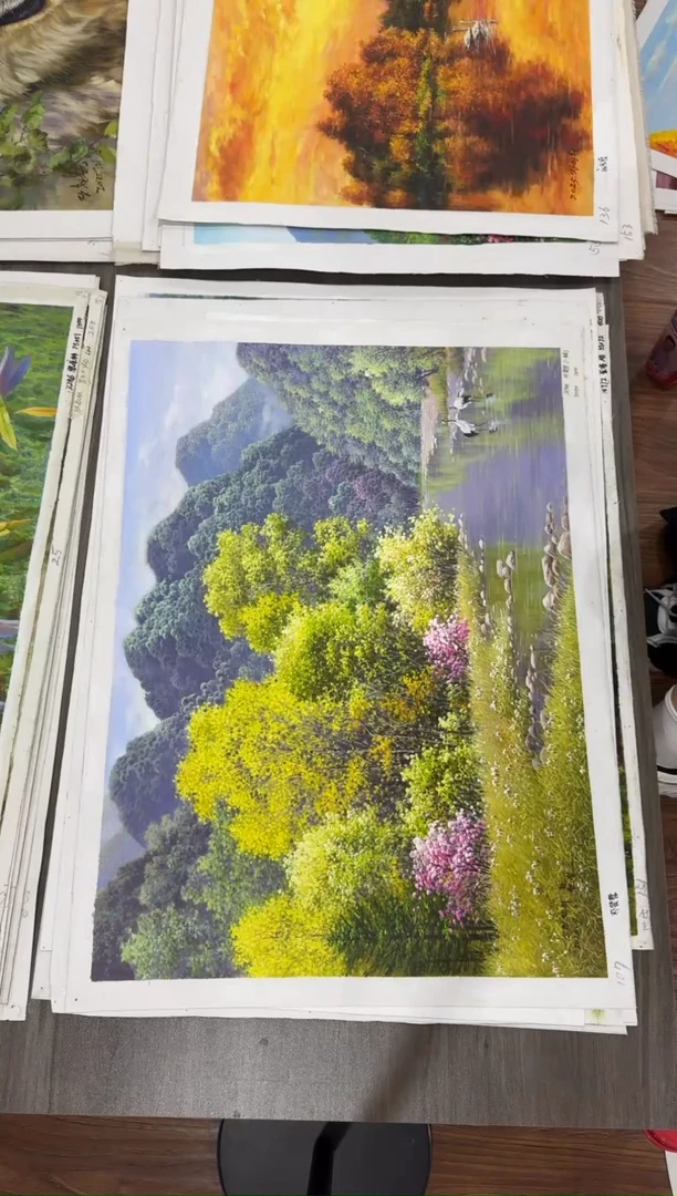 油画【68号】朝鲜原创纯手绘孤品油画