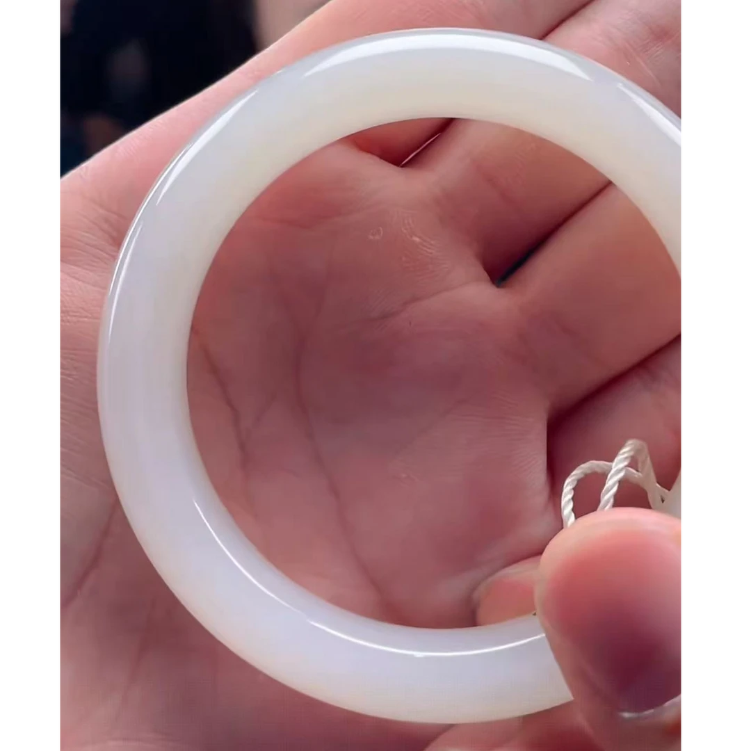 【玉经纶】182178/HQ15-和田玉手镯-多样性发其一