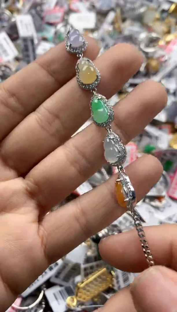 银S925镶嵌戒指翡翠13    3