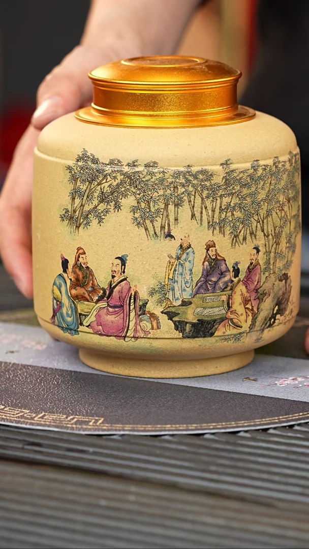 【闪购商品】紫砂茶壶顽壶紫砂精选茶叶罐