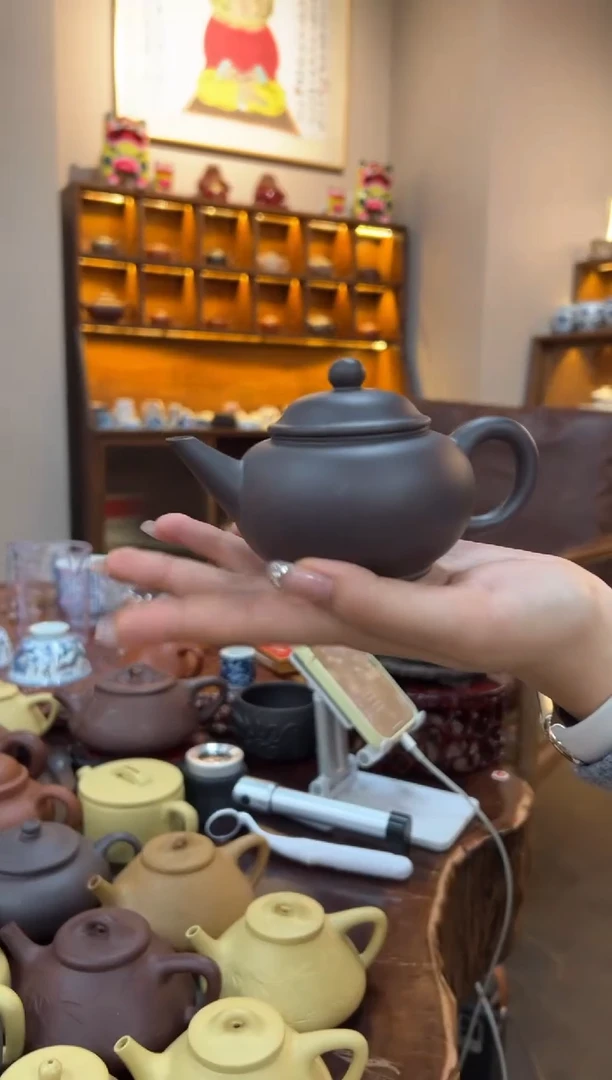 【闪购商品】紫砂茶壶【头哥手工壶】水平天青泥