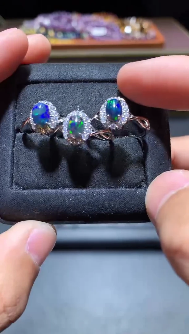 【闪购商品】欧泊戒指未镶嵌A7（随机性发货只发一单）