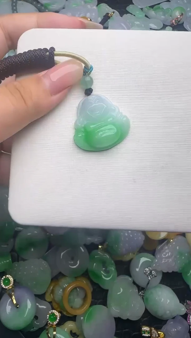 翡翠未镶嵌颈饰天然缅甸翡翠吊坠