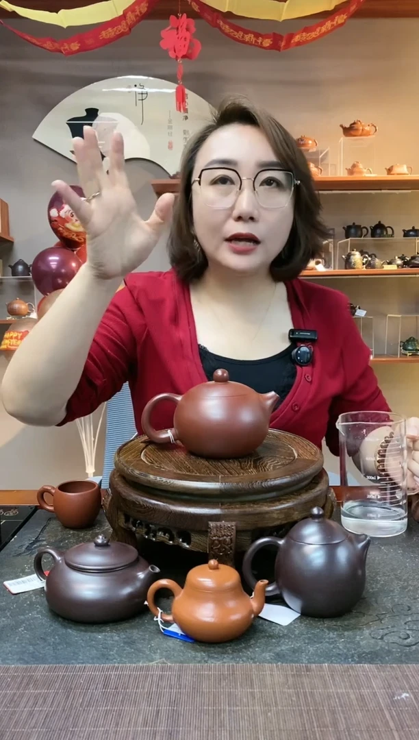 【闪购商品】紫砂茶壶大品卡盖西施 龙血砂 徐霞