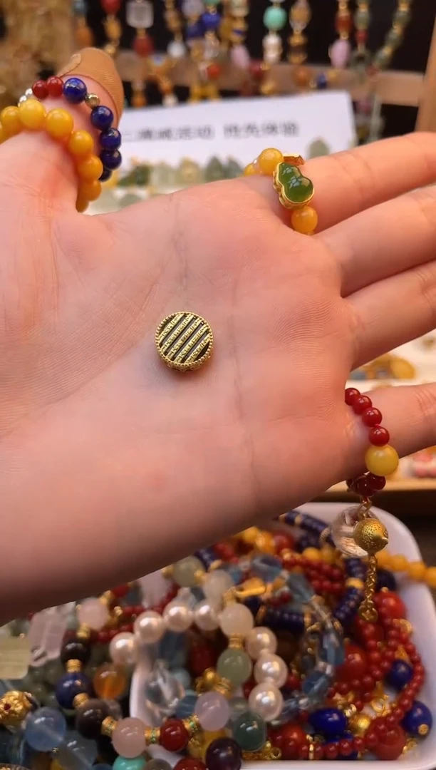 未镶嵌蛋面玛瑙/玉髓五条经一个