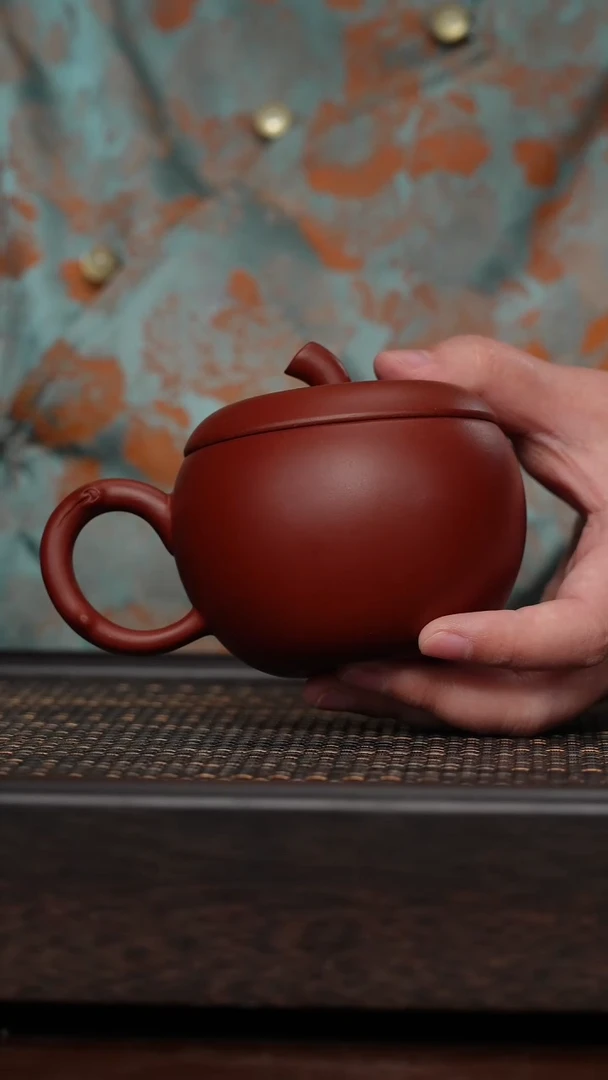 【闪购商品】紫砂茶杯非遗茶器-苹果盖杯