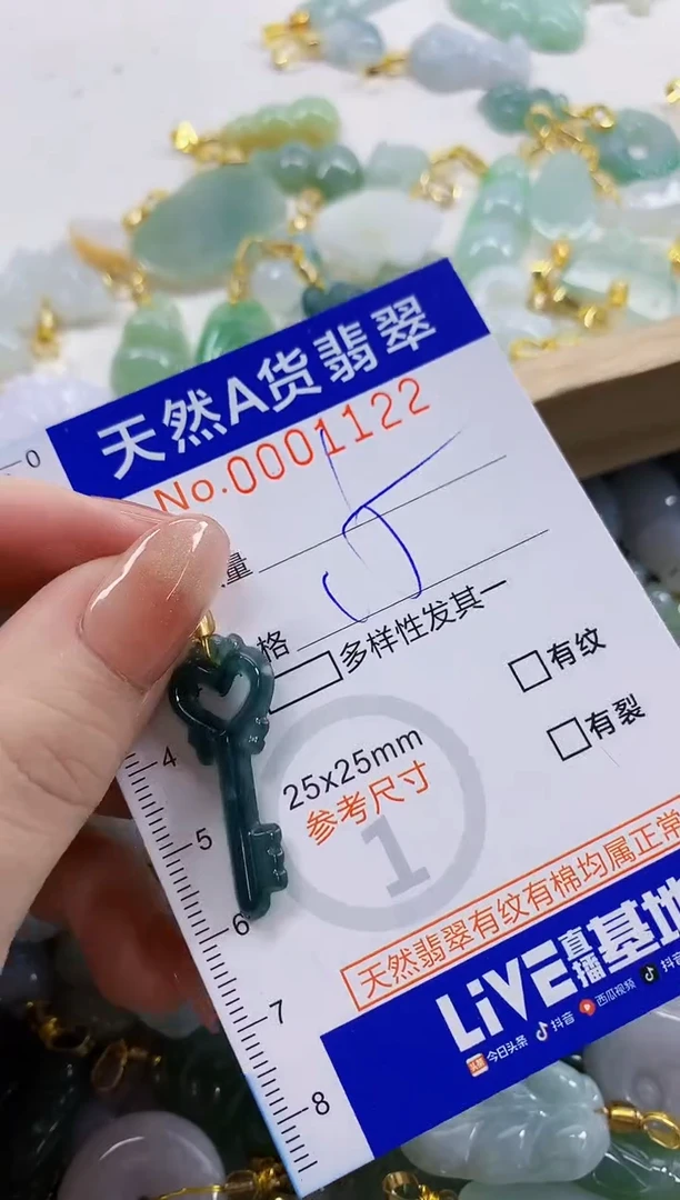 颈饰未镶嵌翡翠小*亮天然A货翡翠