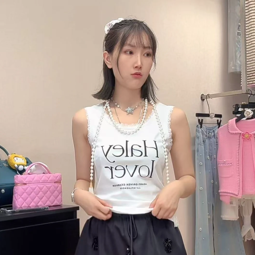 muhou25/字母显瘦百搭夏季内打底背心