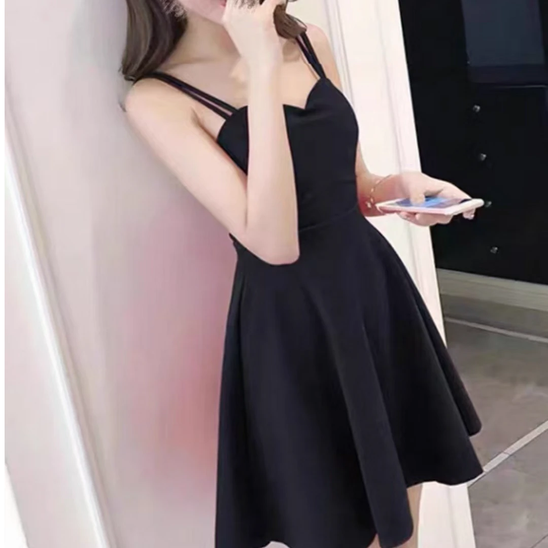 《美丽自穿》大码显瘦吊带裙#092