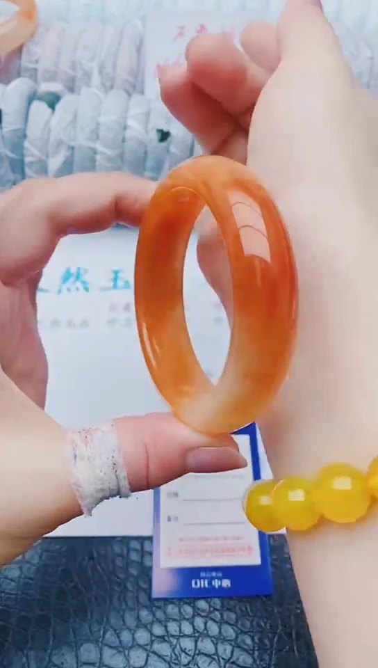 未镶嵌手镯石英质玉z227+57-58