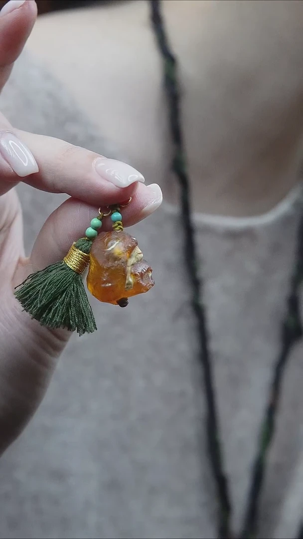 裸石蜜蜡未镶嵌 *蜜蜡原石小提溜*活扣头*百搭小配饰*
