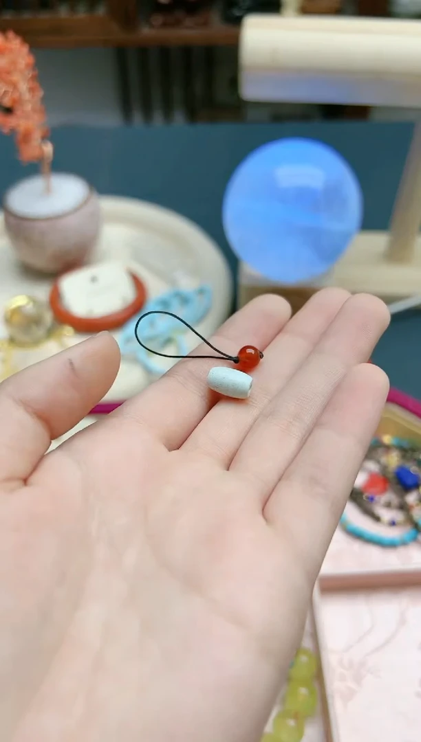 【闪购商品】玛瑙/玉髓配饰未镶嵌玛瑙桶珠配饰*1 ZD