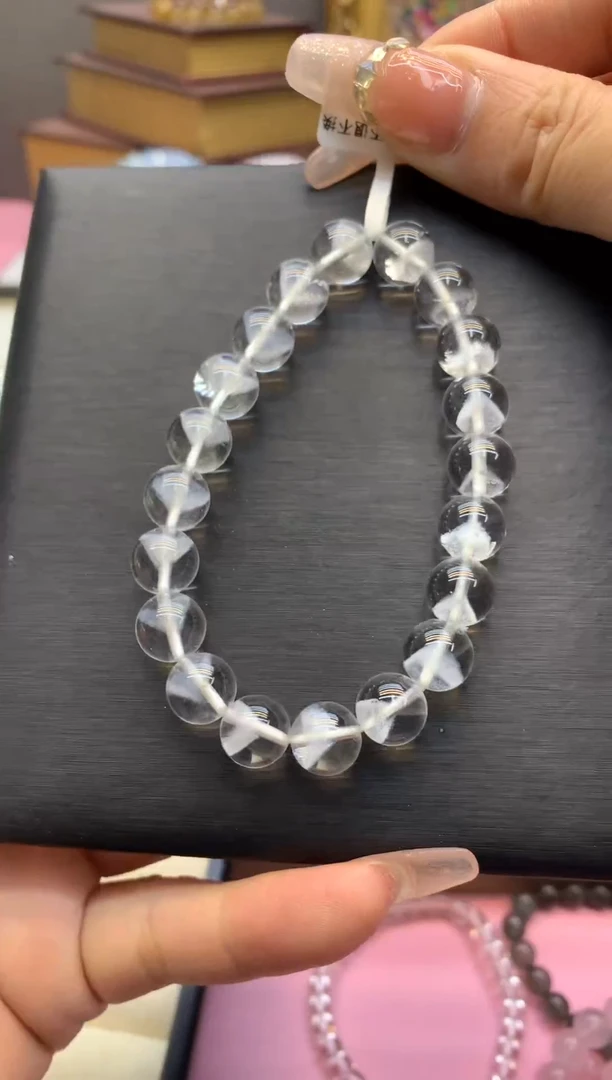 【闪购商品】水晶手串未镶嵌金字塔白幽灵10+