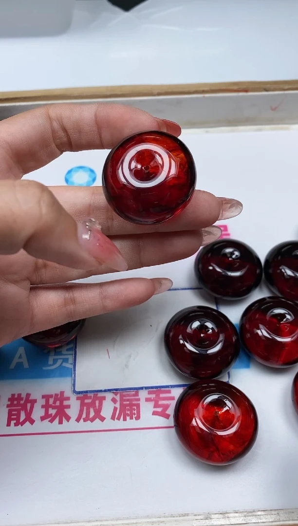 未镶嵌血珀裸石M905 血珀 胖平安扣1个8.8元