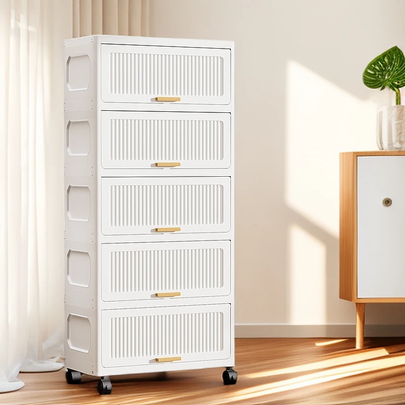 翻盖式简约收纳柜家用儿童衣柜玩具收纳箱卧室床头柜