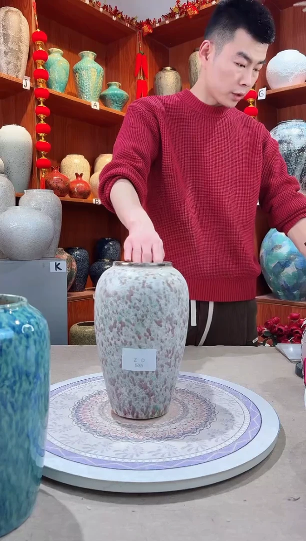 【闪购商品】瓶陶瓷花瓶 无花微瑕 ZD535