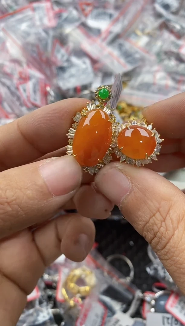 银S925镶嵌戒指翡翠10                 6