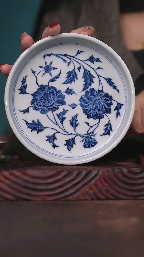 【闪购商品】且斋慕明牡丹壶承