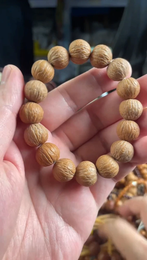 手串猴头核桃王胖子文玩工作室凤羽单圈16左右