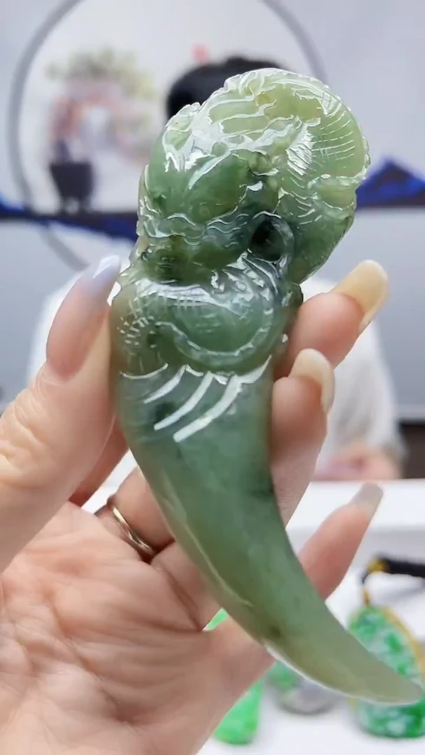 未镶嵌定制翡翠毛货挂件46