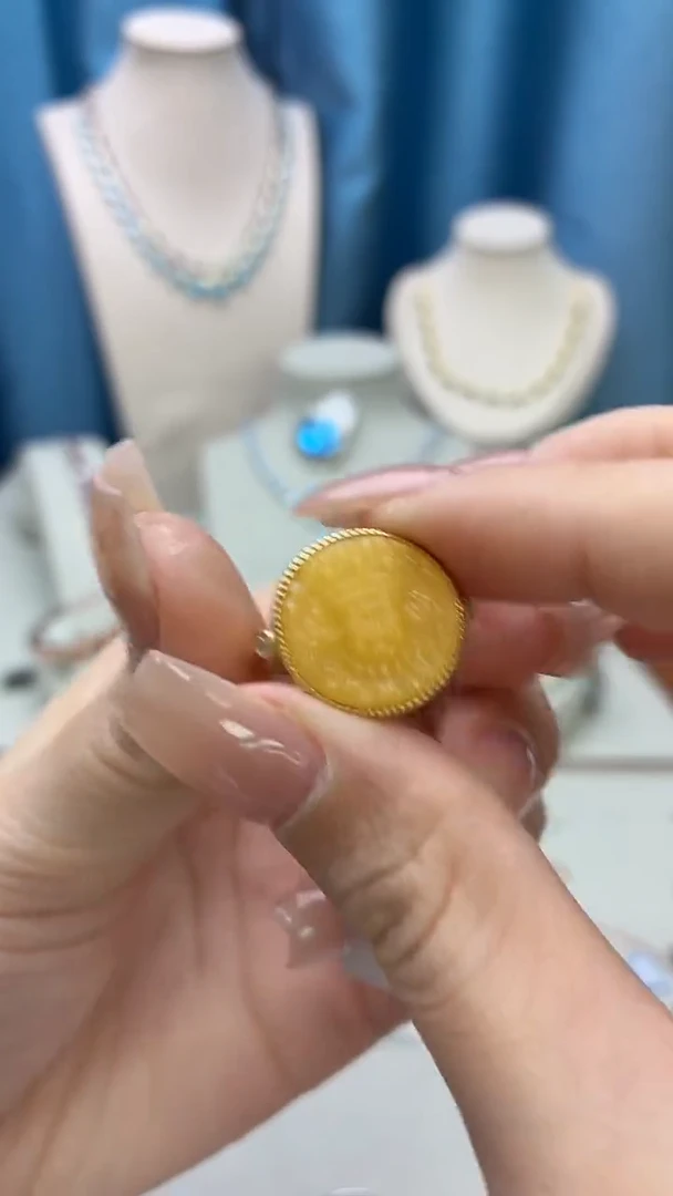 银S925镶嵌蜜蜡戒指448JH0101产品一个（多样性）