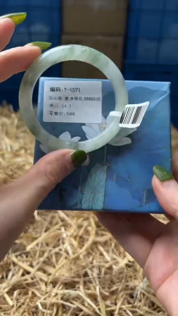 未镶嵌手镯石英质玉T1571