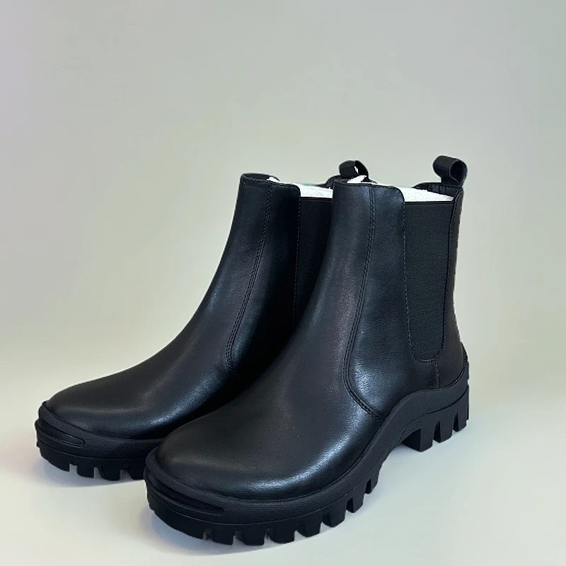 【吴姐定制】0312秋冬女士真皮一脚蹬时尚英伦风气质短靴CZ