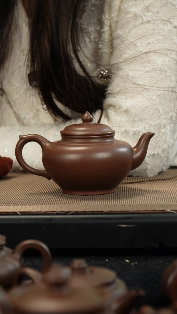 【闪购商品】紫砂茶壶老紫泥笑樱