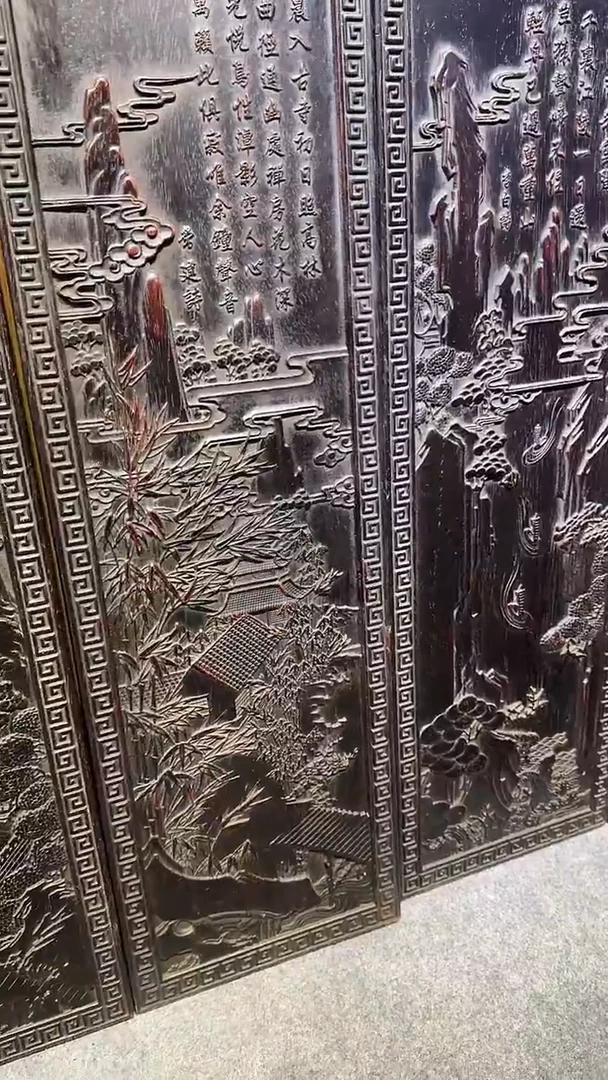 木磨**活紫檀拆件雕刻板以直播间实物为准微瑕老物件