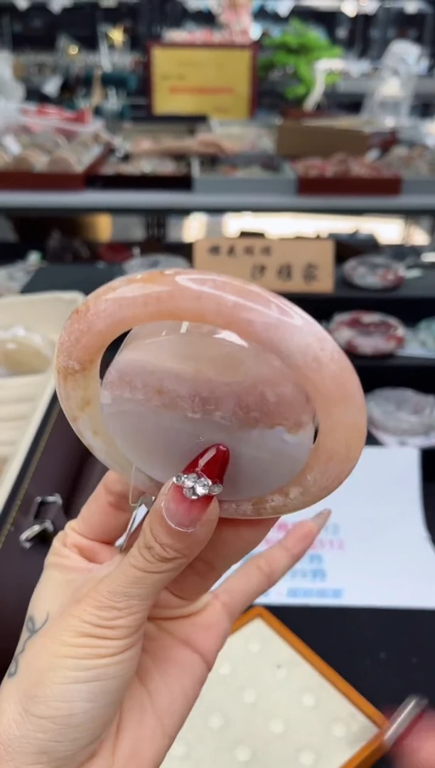 【闪购商品】石英质玉手镯未镶嵌60圈口（赠品镯心）3507982