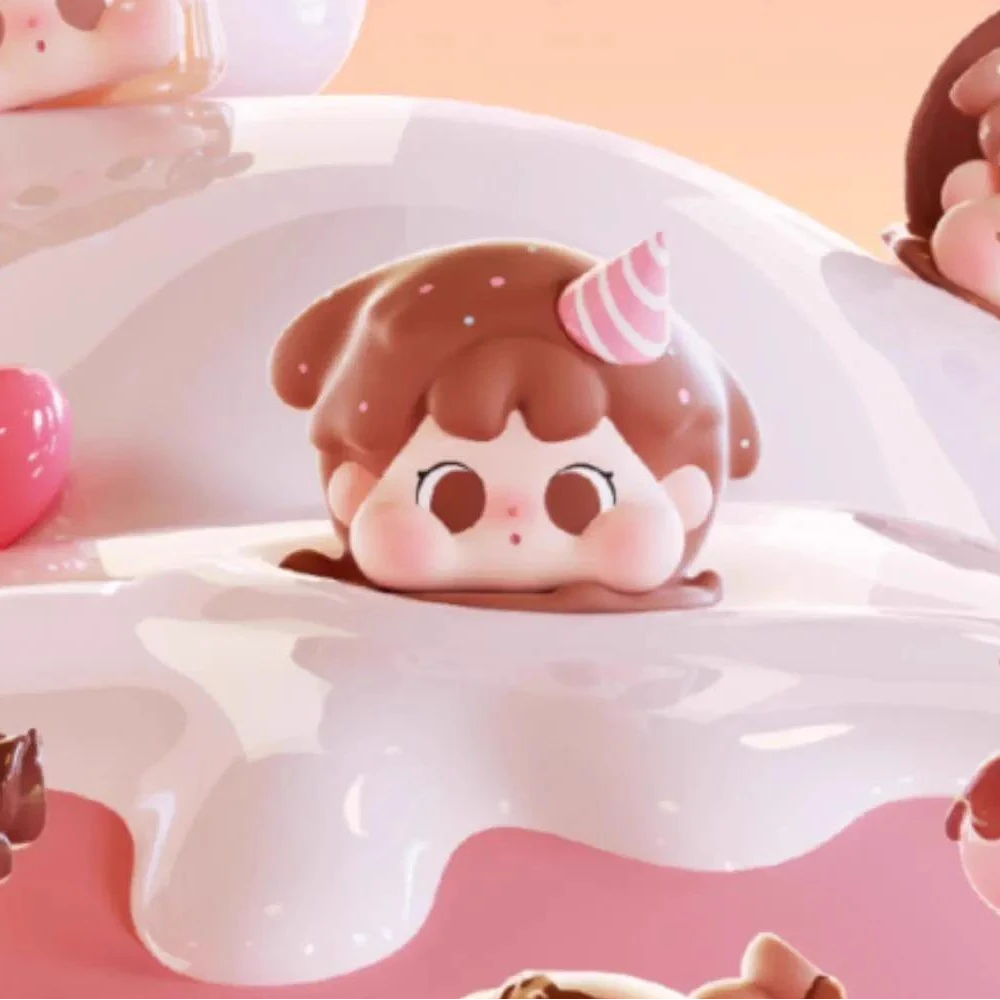 【拆盒拆袋】QOQO mini face 巧克力季节盲盒萌粒摆件潮玩