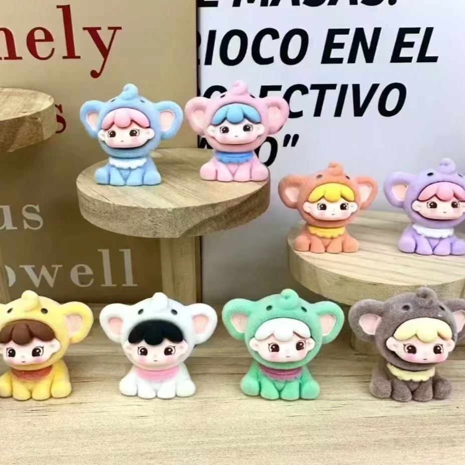 【九宫格 许愿 对碰】植绒小飞象树脂摆件