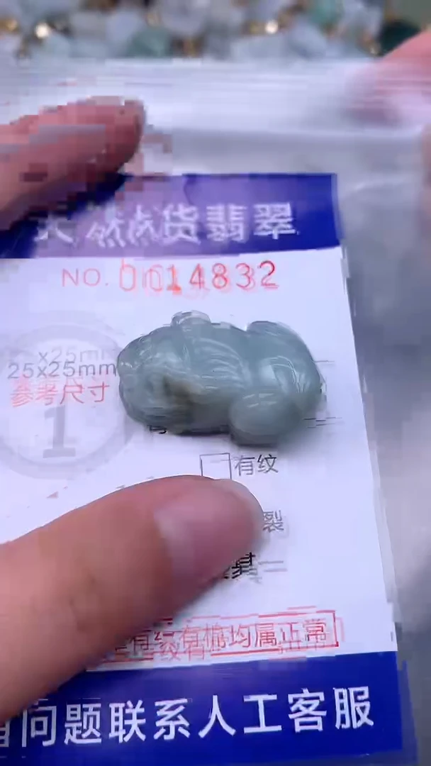 翡翠未镶嵌吊坠(不含链)1