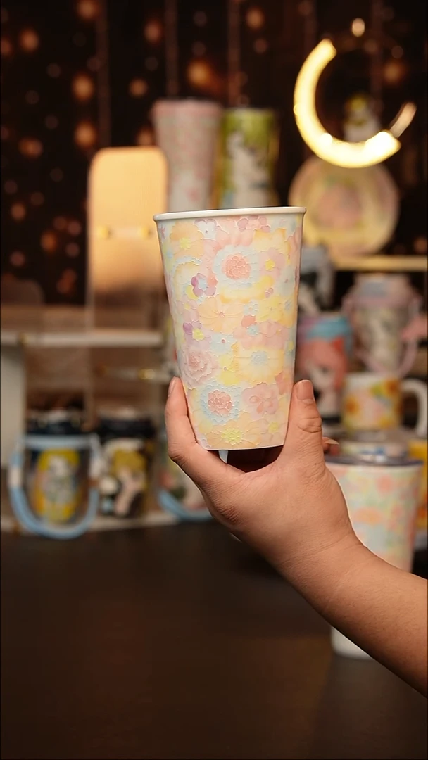 (玉泥）景德镇手工手绘文创陶瓷杯