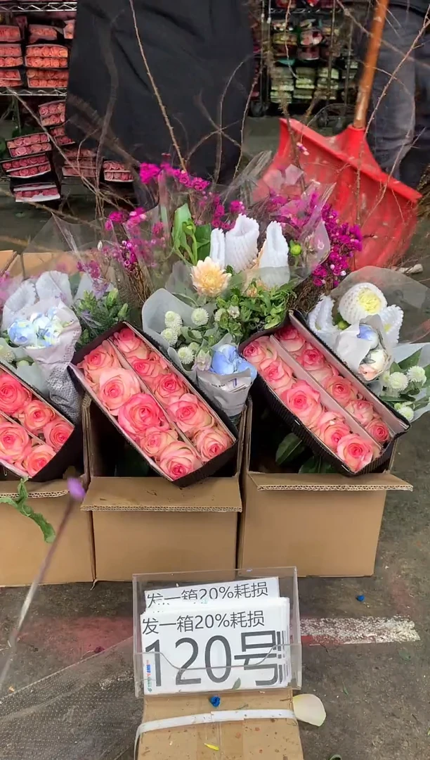 120号♥中通含20%耗损发一箱鲜花