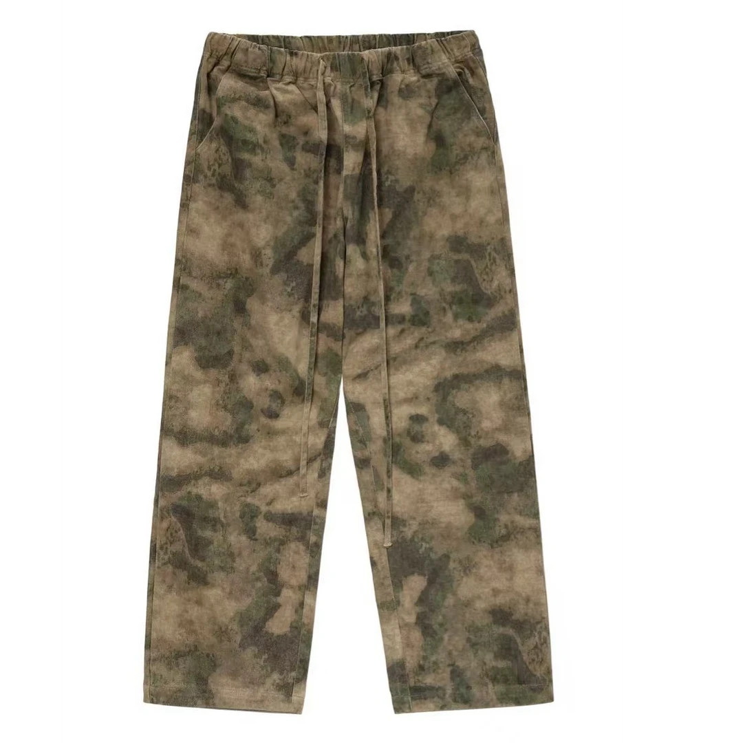 【专柜高品】重磅百搭扎染迷彩工装裤男女同款3148