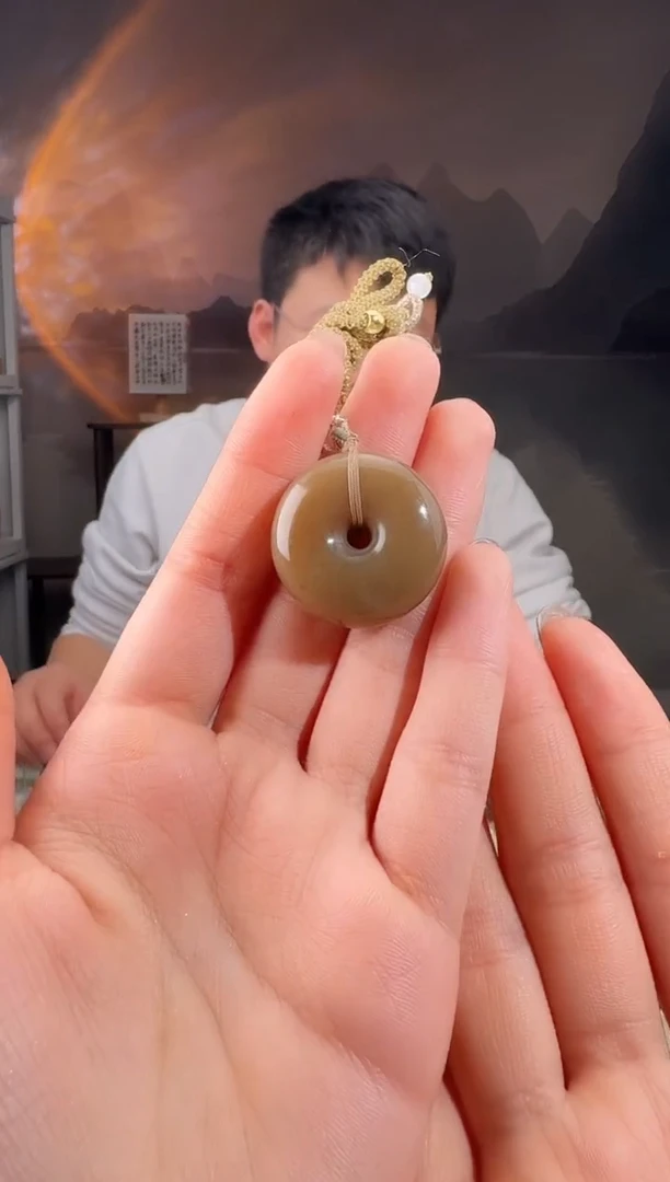 颈饰未镶嵌和田玉平安扣27/13