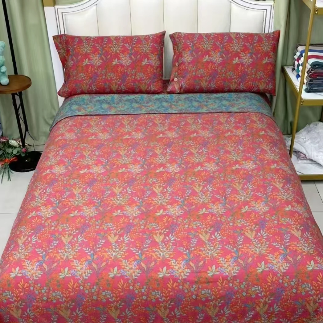 轻奢复古双层纱四件套——花花世界