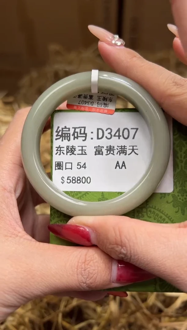 未镶嵌手镯石英质玉D3407