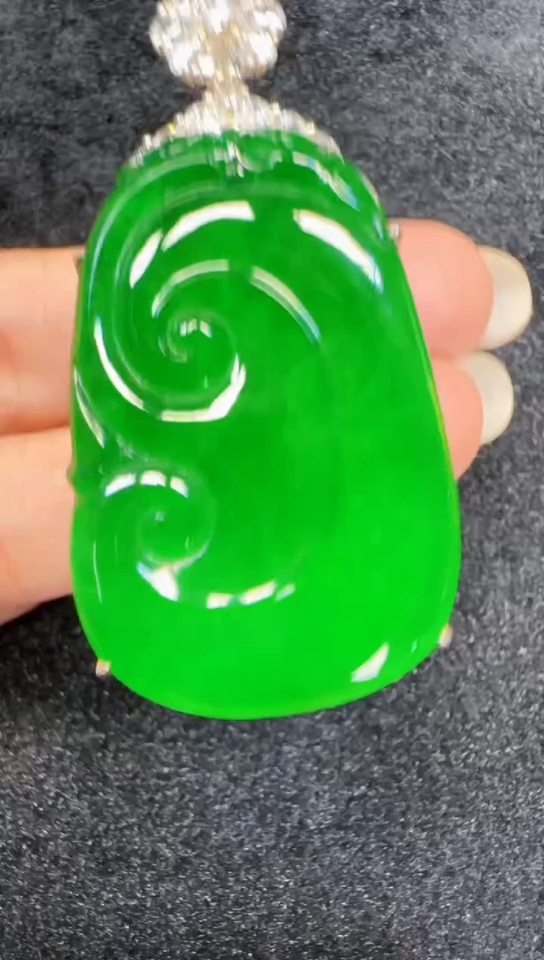 未镶嵌定制翡翠翡翠吊坠120