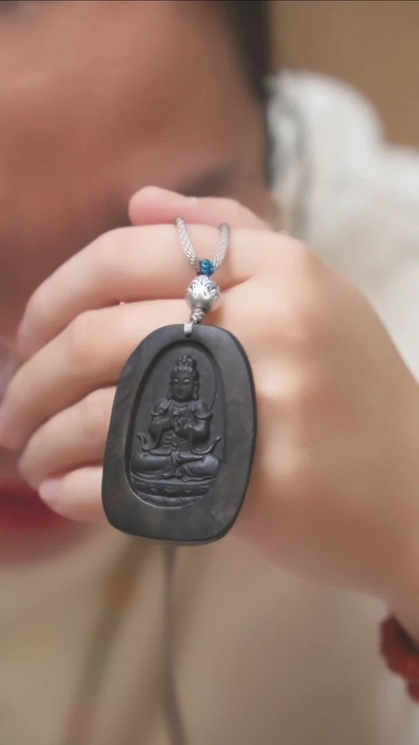 无足银珠宝奇石吊坠