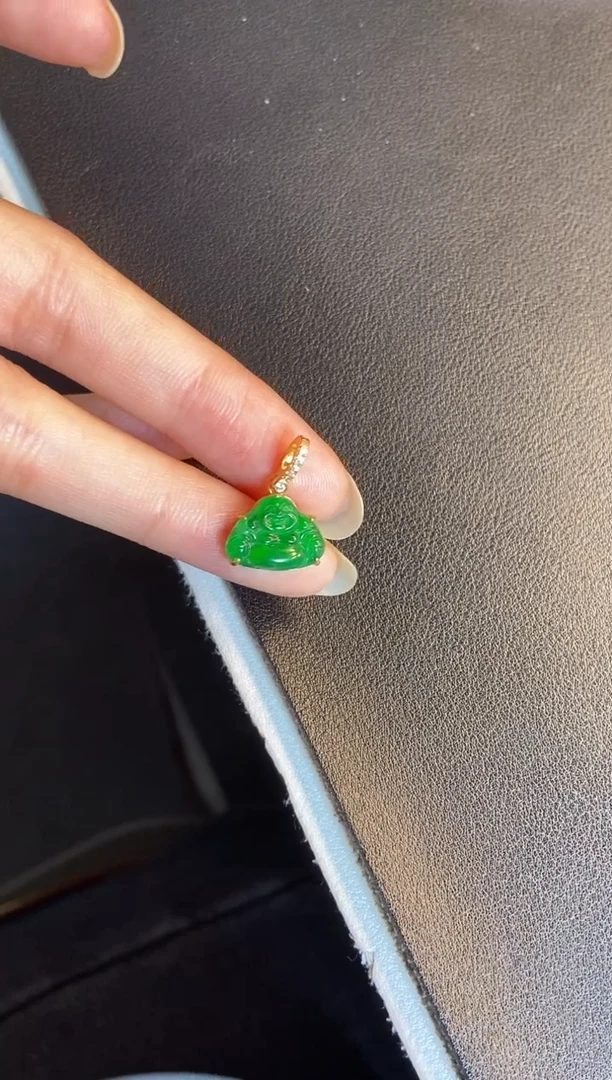 吊坠(不含链)银S925镶嵌翡翠1