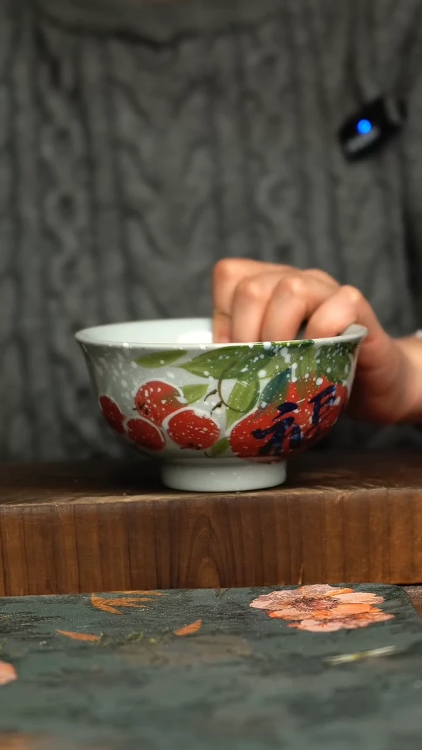 杯釉下彩手工手绘同款陶器