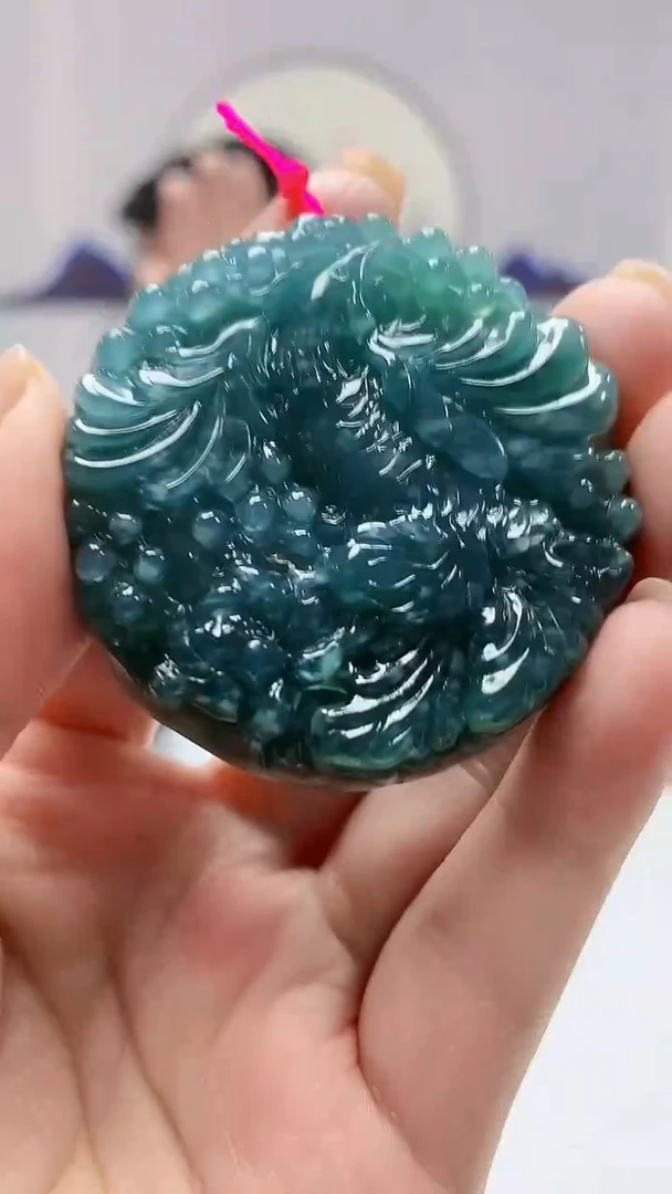 【闪购商品】定制翡翠未镶嵌5152ms-毛货挂件102