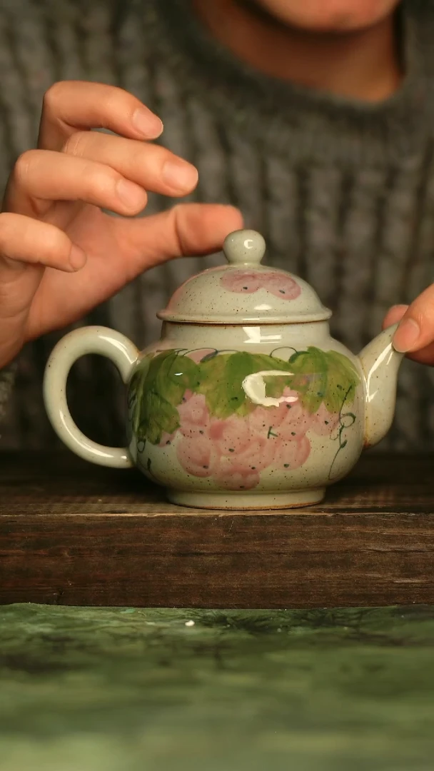 瓷器青诗集手工手绘瓷器