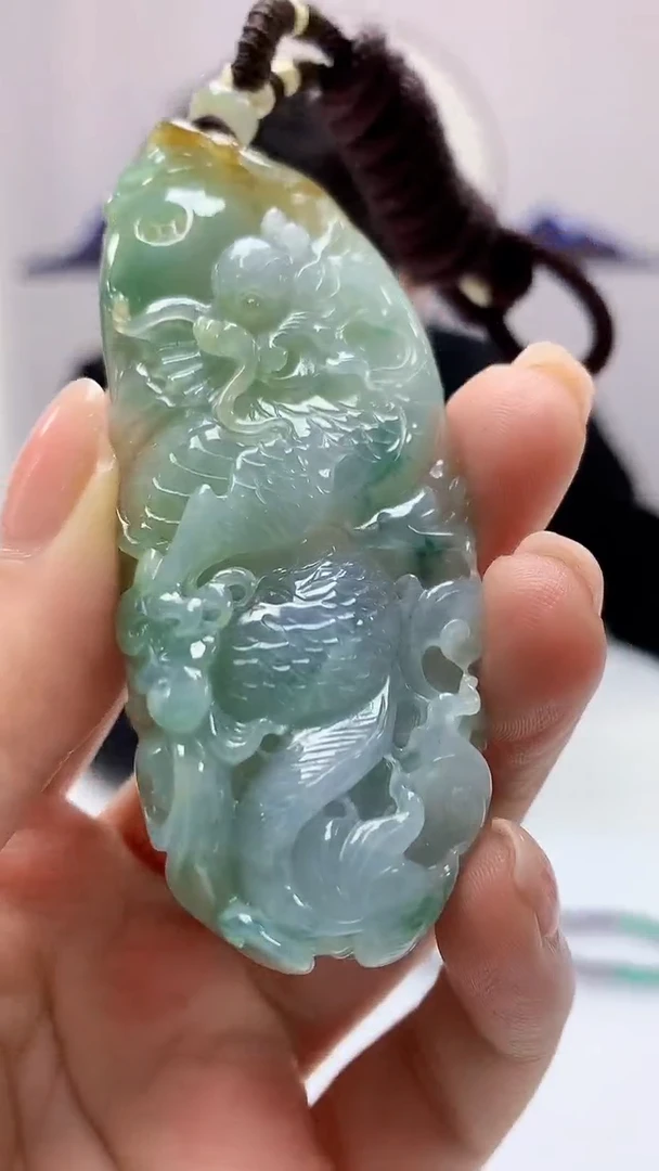 【闪购商品】定制翡翠未镶嵌5145ms-毛货144来龙牌赠珠链