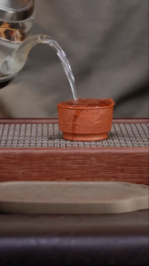 茶壶紫砂山水主人杯